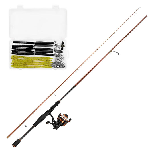 KastKing Brent Chapman Spinning Fishing Rod and Reel Combo with Tackle Kit