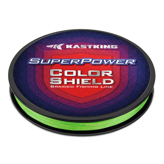 KastKing SuperPower ColorShield Braided Fishing line - 300YDS