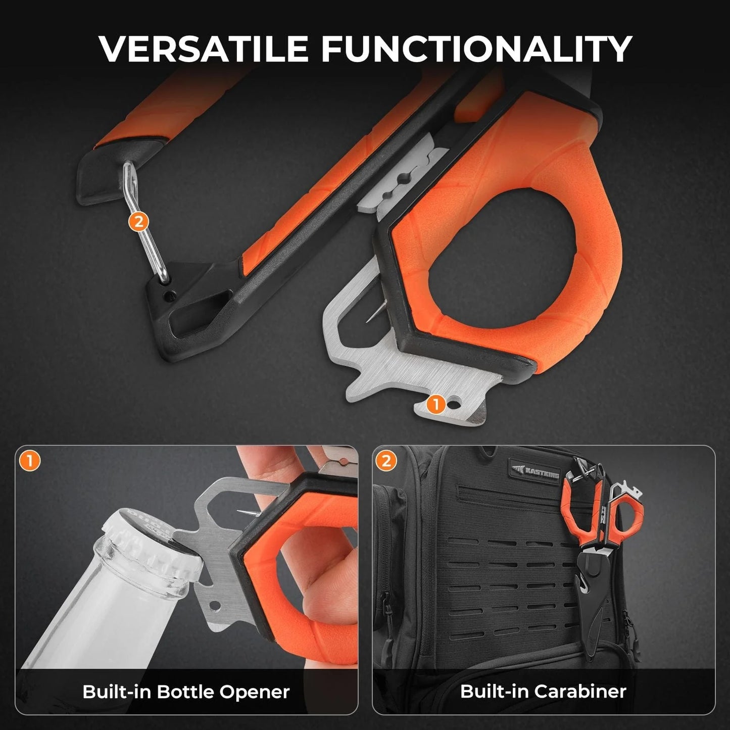 KastKing Paradox Fishing Braid Scissors & Bait Shears Combo