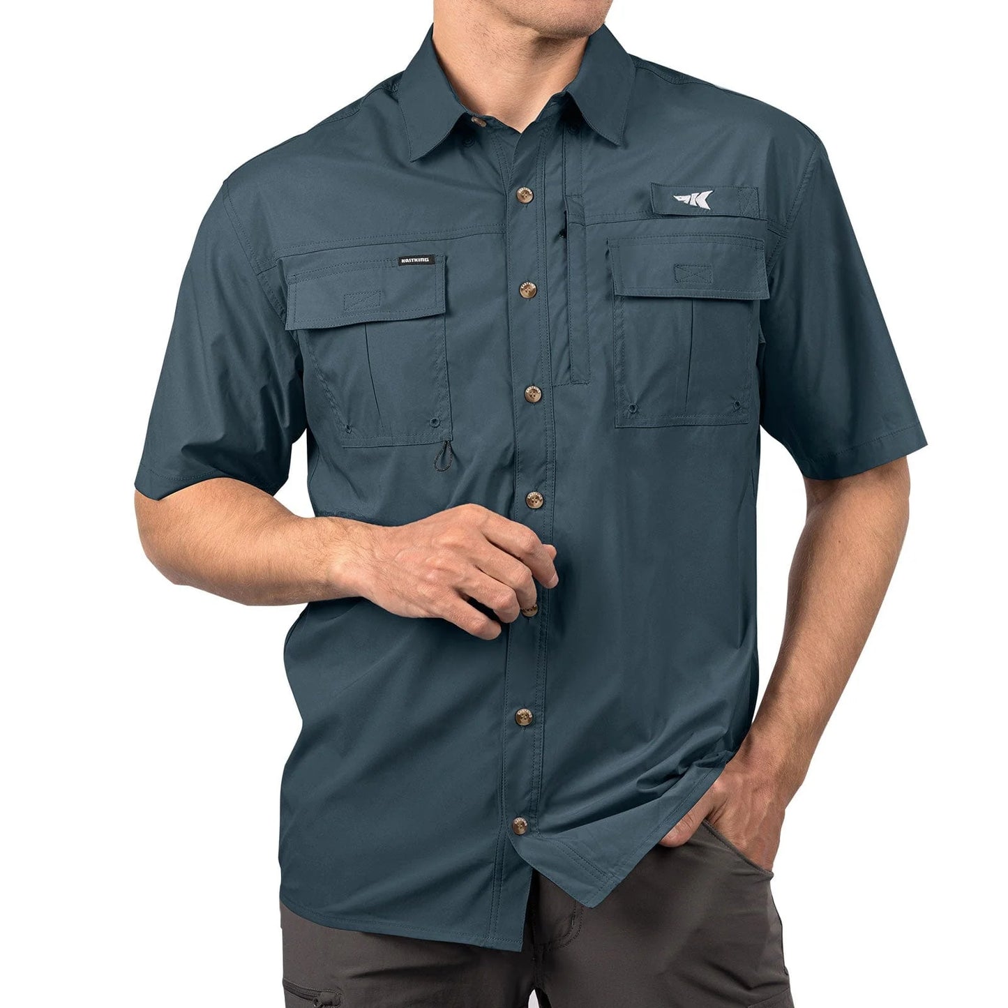 KastKing Casual Short Sleeve Button Down Shirts