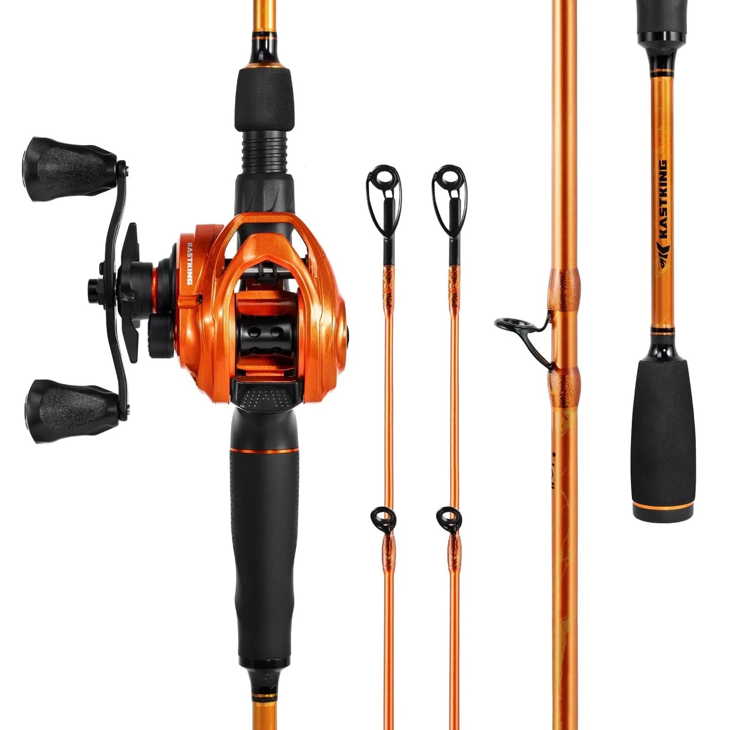 KastKing Lethal Blaze Twin-Tip Baitcaster Rod and Reel Combo