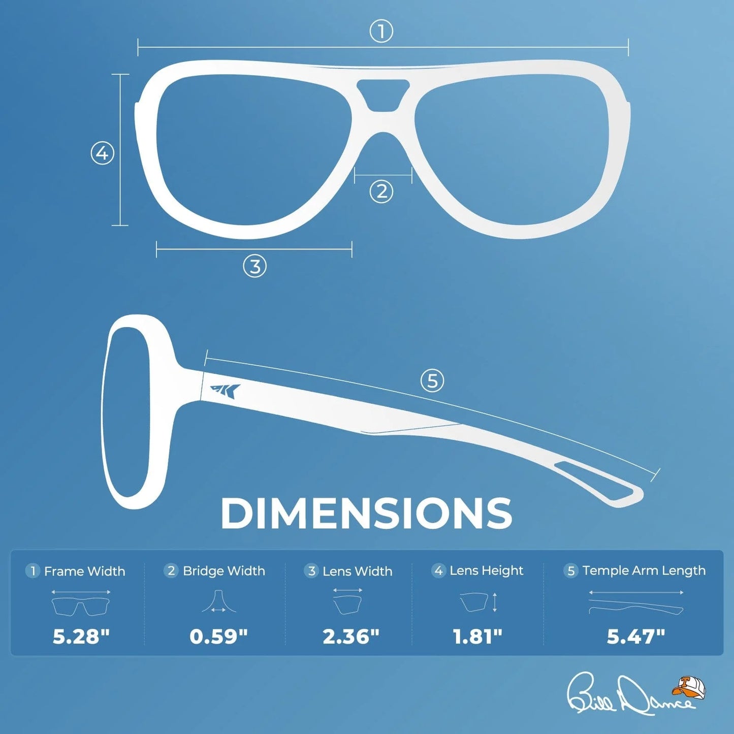 KastKing Bill Dance Mulberry Creek 3 Shades of Fishing Sunglasses Kit
