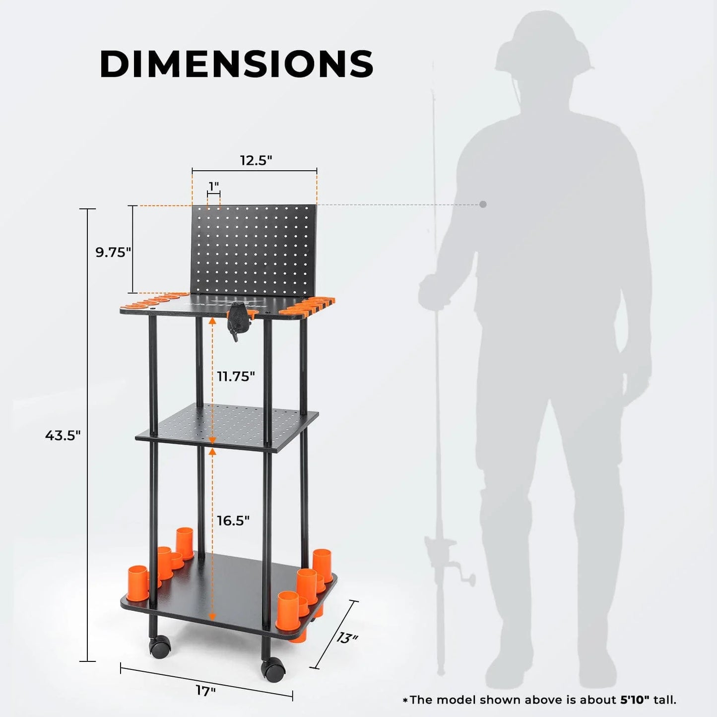 KastKing Gear Trolley Rod Rack