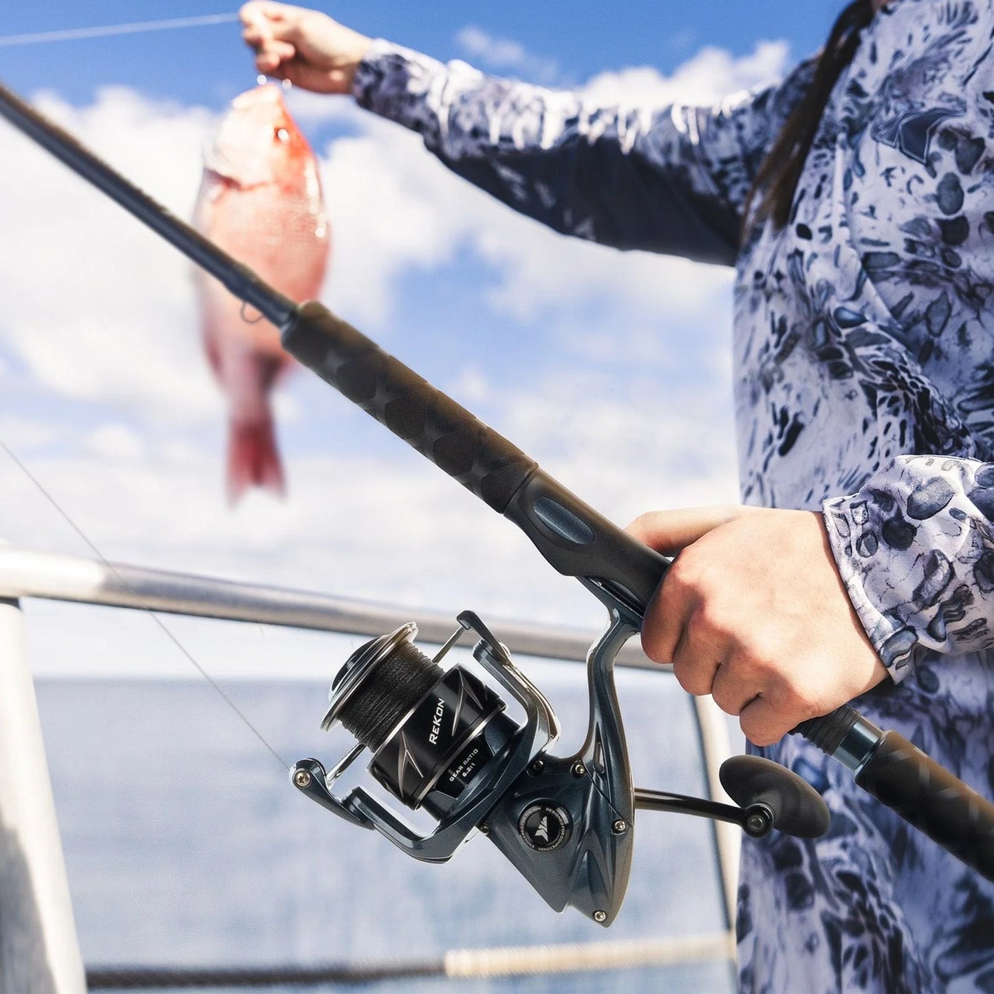 KastKing ReKon Saltwater Spinning Fishing Rod and Reel Combo