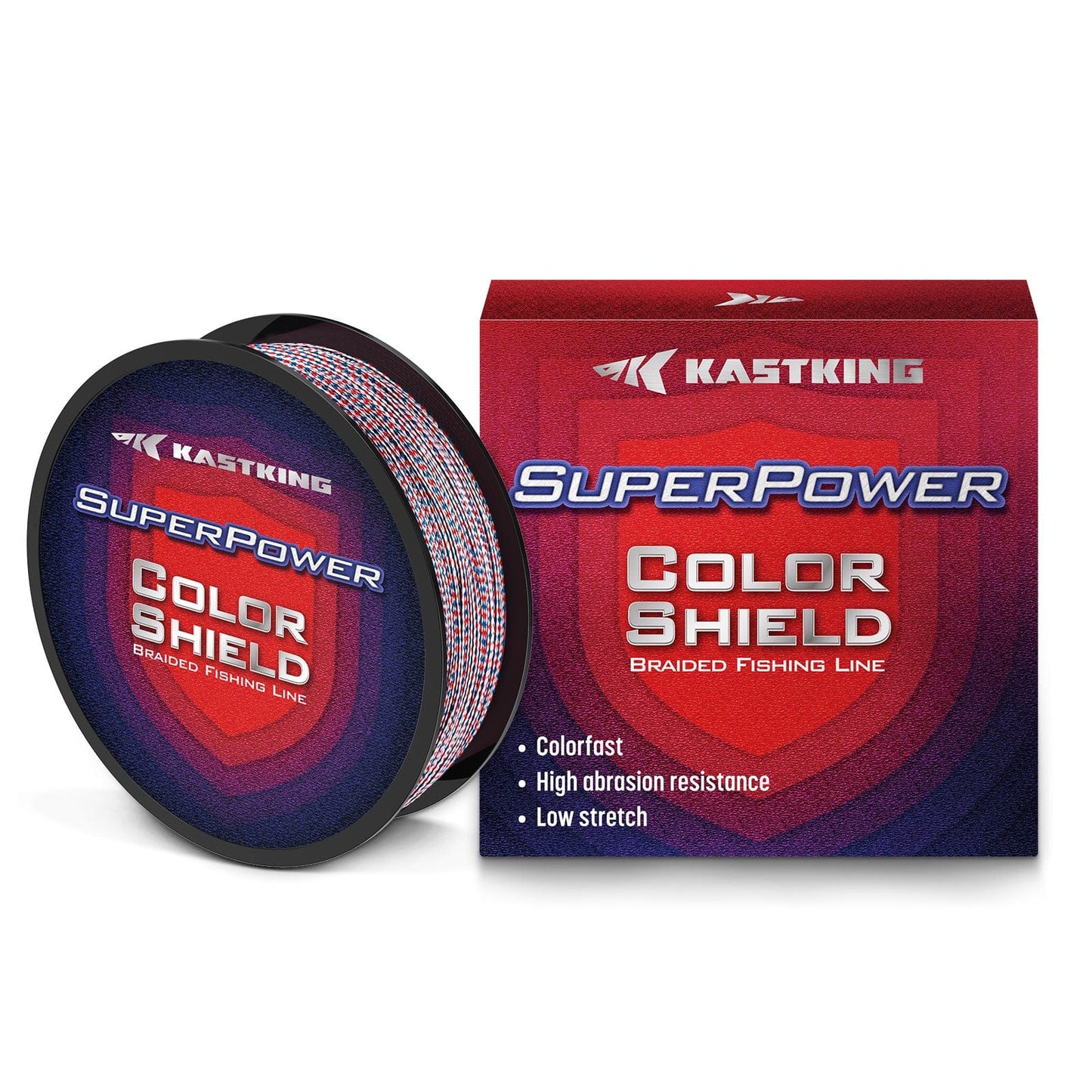 KastKing SuperPower ColorShield Braided Fishing line - 150YDS