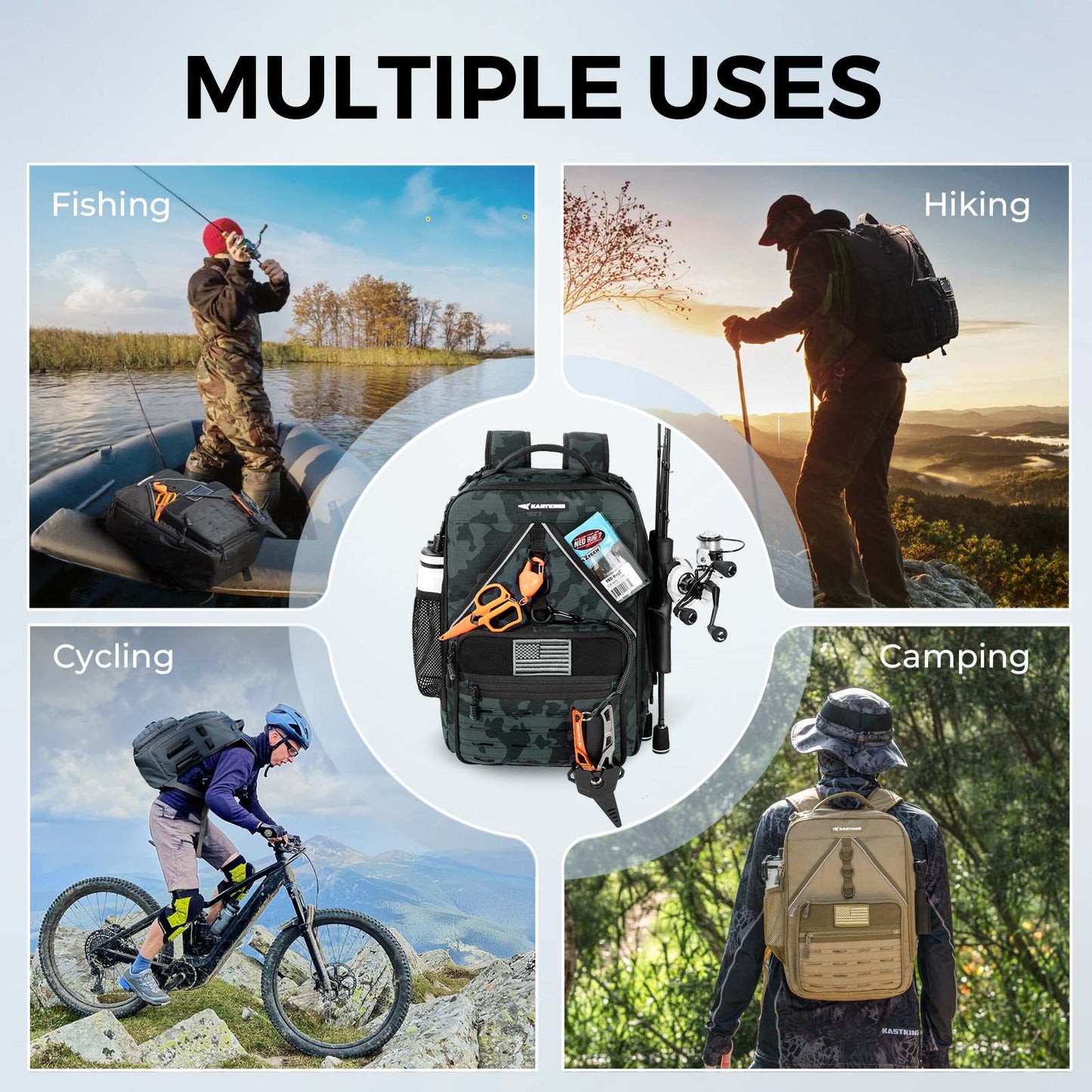 KastKing KarryAll KastMate Fishing Tackle Backpack