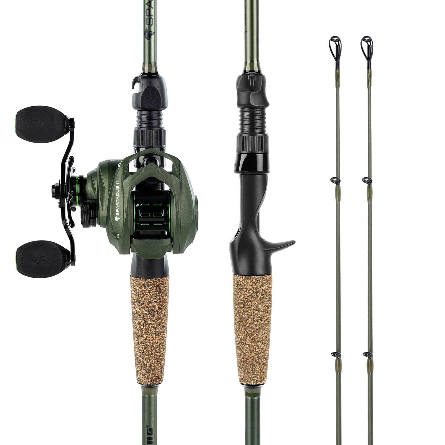 KastKing Spartacus II Twin-Tip Baitcaster Rod and Reel Combo