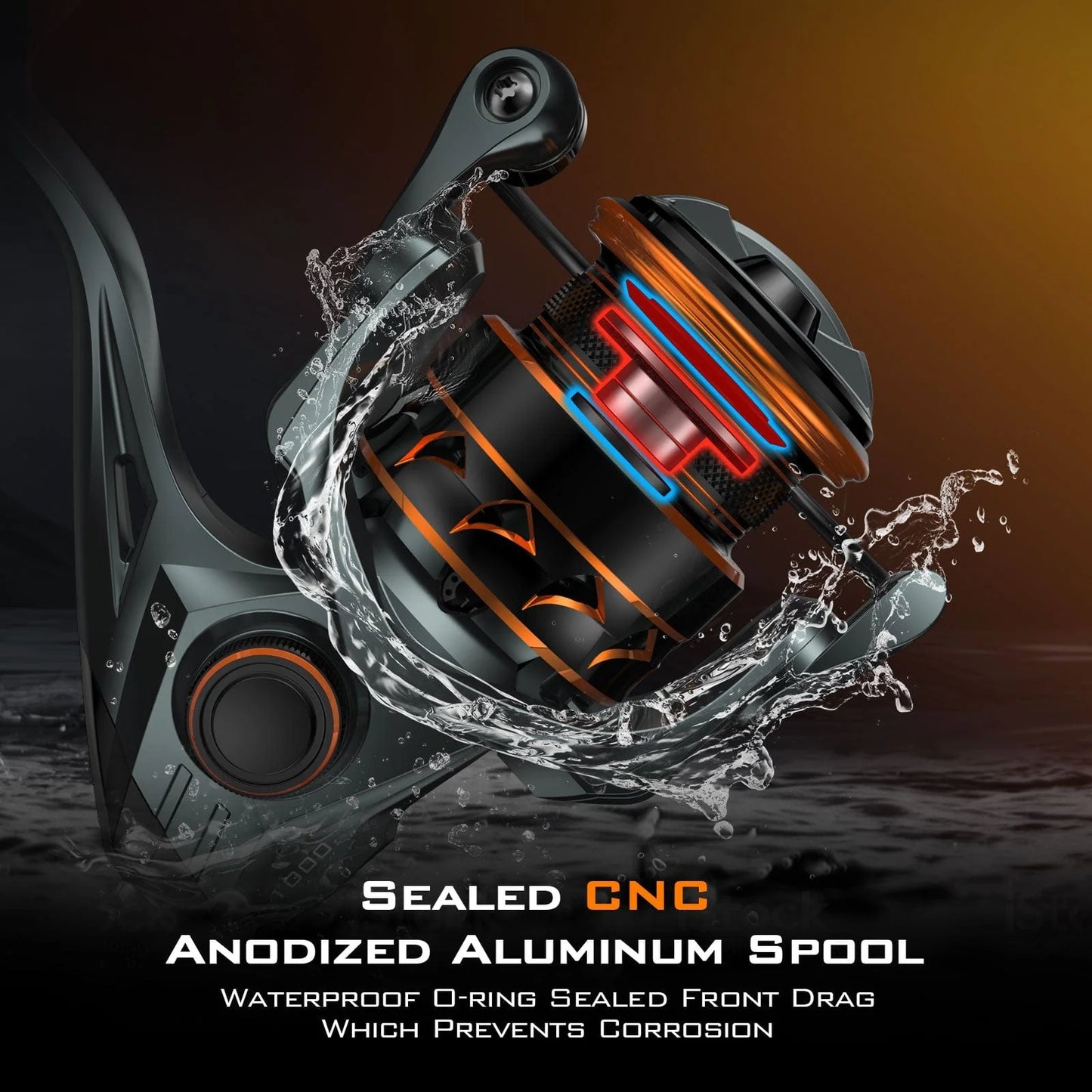 KastKing Kestrel SFS Spinning Fishing Rod and Reel Combo