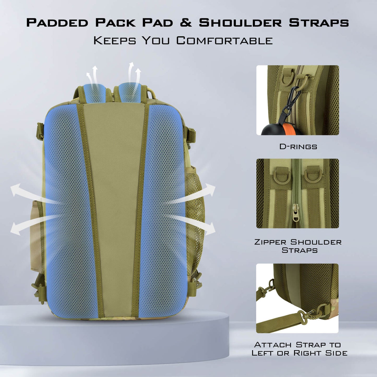 KastKing BlowBak Tactical Fishing Sling Tackle Storage Bag and Utility Tackle Boxes Combo