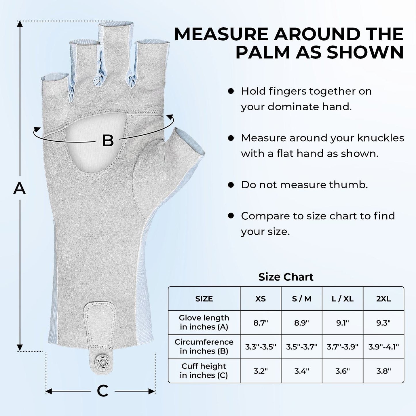 KastKing Ultimate Angler Fingerless SPF Sun Gloves
