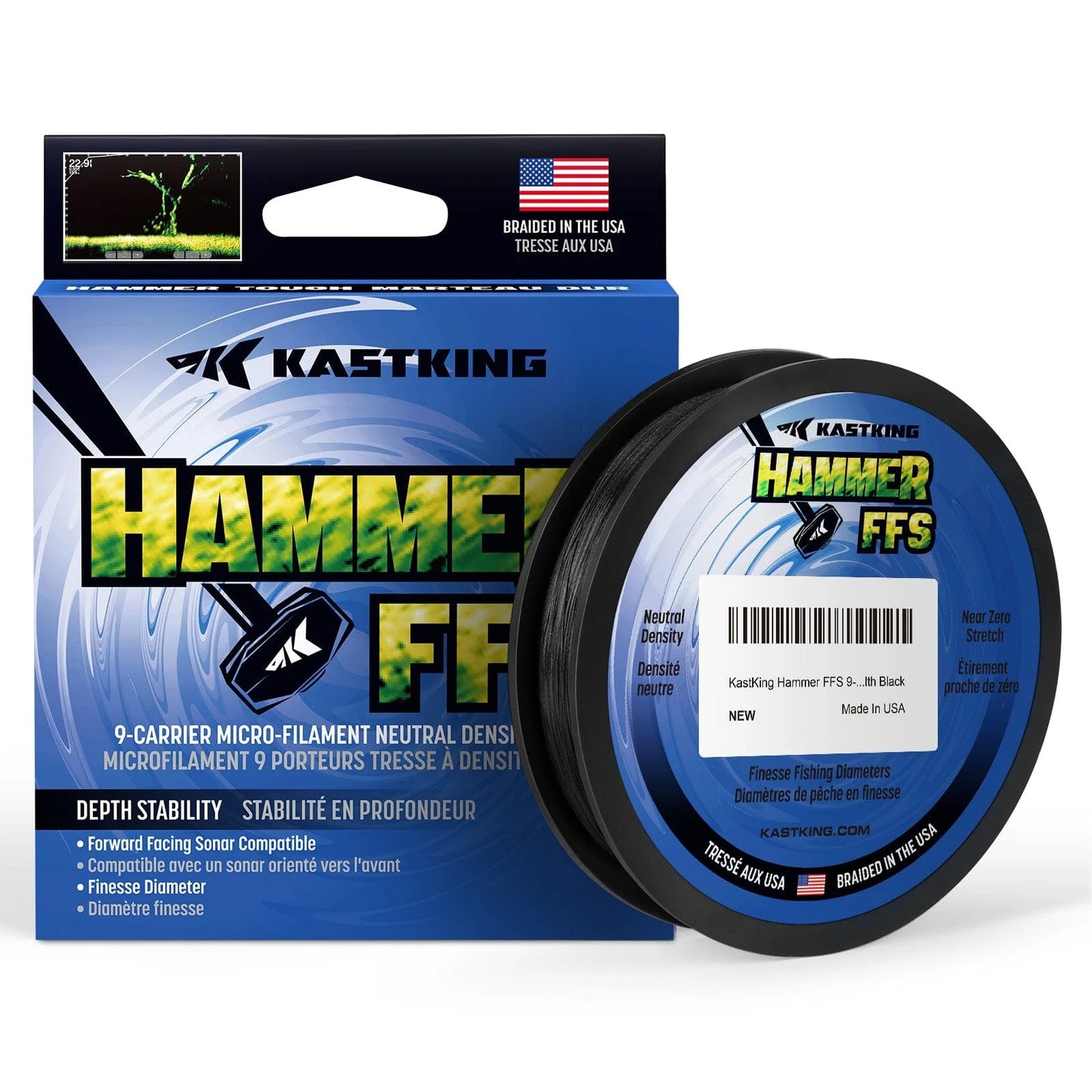 KastKing Hammer FFS Finesse Neutral Density Braided Fishing Line