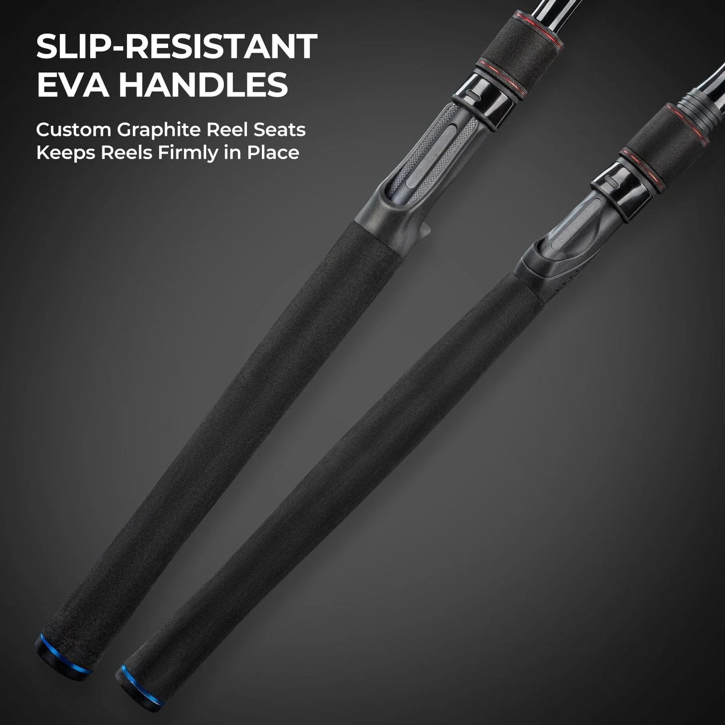 KastKing Brutus SpinCast Fishing Rod and Reel with Tackle Kit and V15 Vertical Fishing Rod Holder Combo