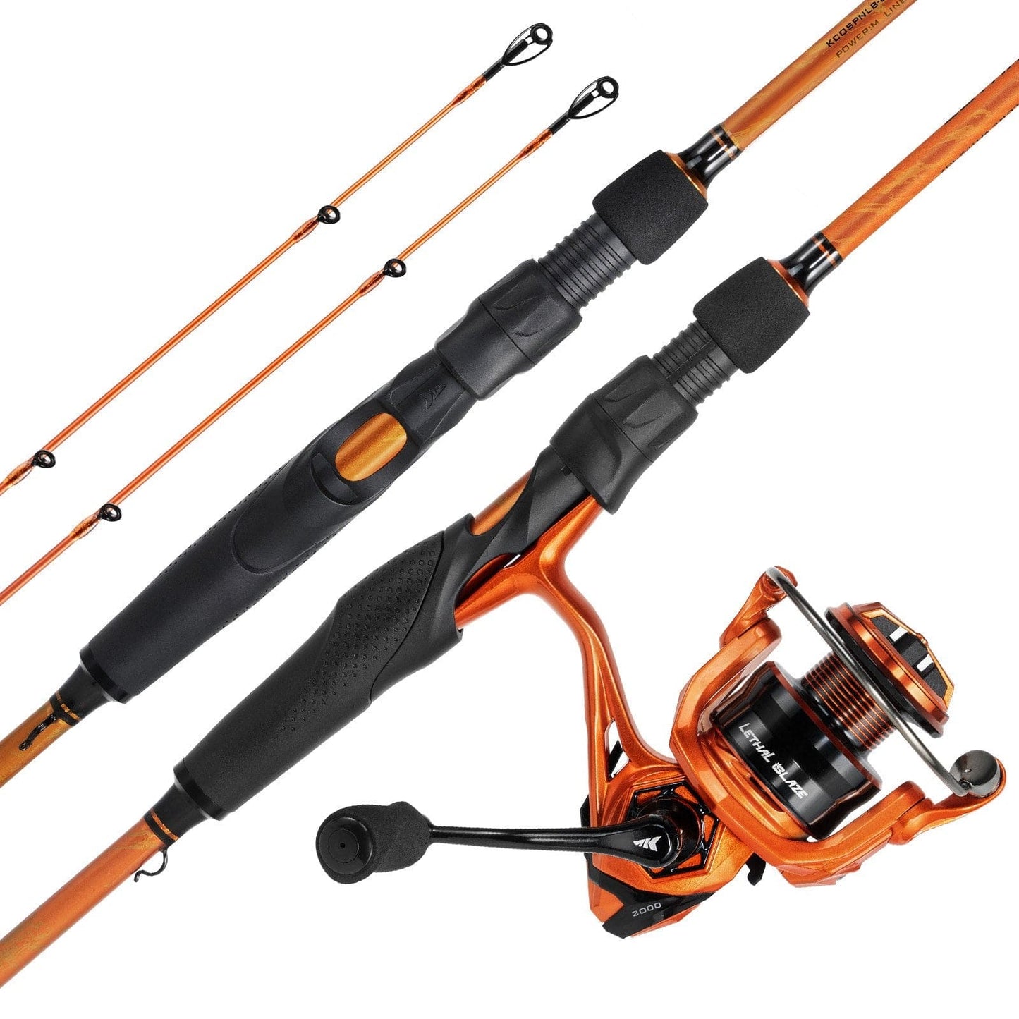 KastKing Lethal Blaze Twin-Tip Spinning Fishing Rod and Reel Combo