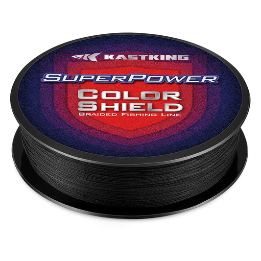 KastKing SuperPower ColorShield Braided Fishing line - 300YDS