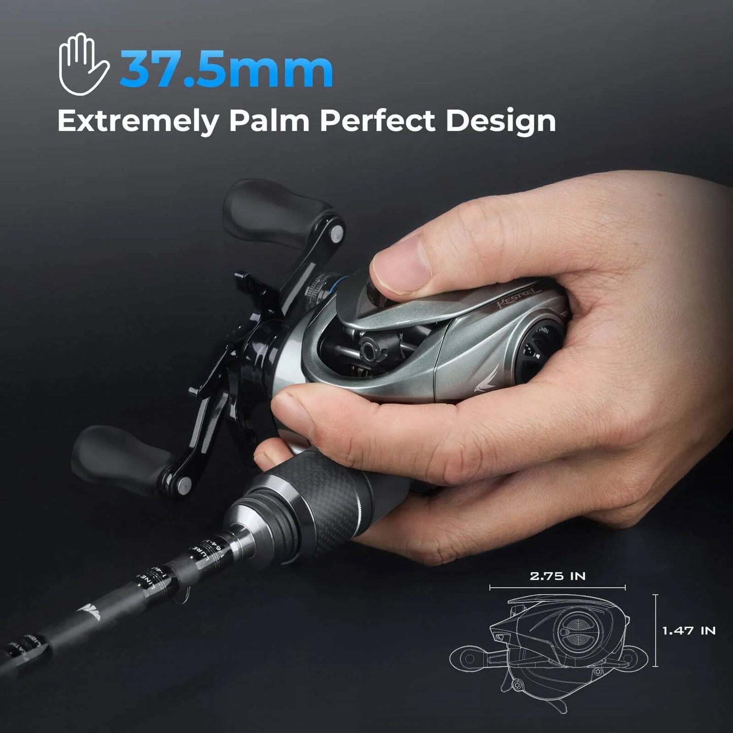 KastKing Kestrel Bait Finesse System Finesse Baitcasting Reel