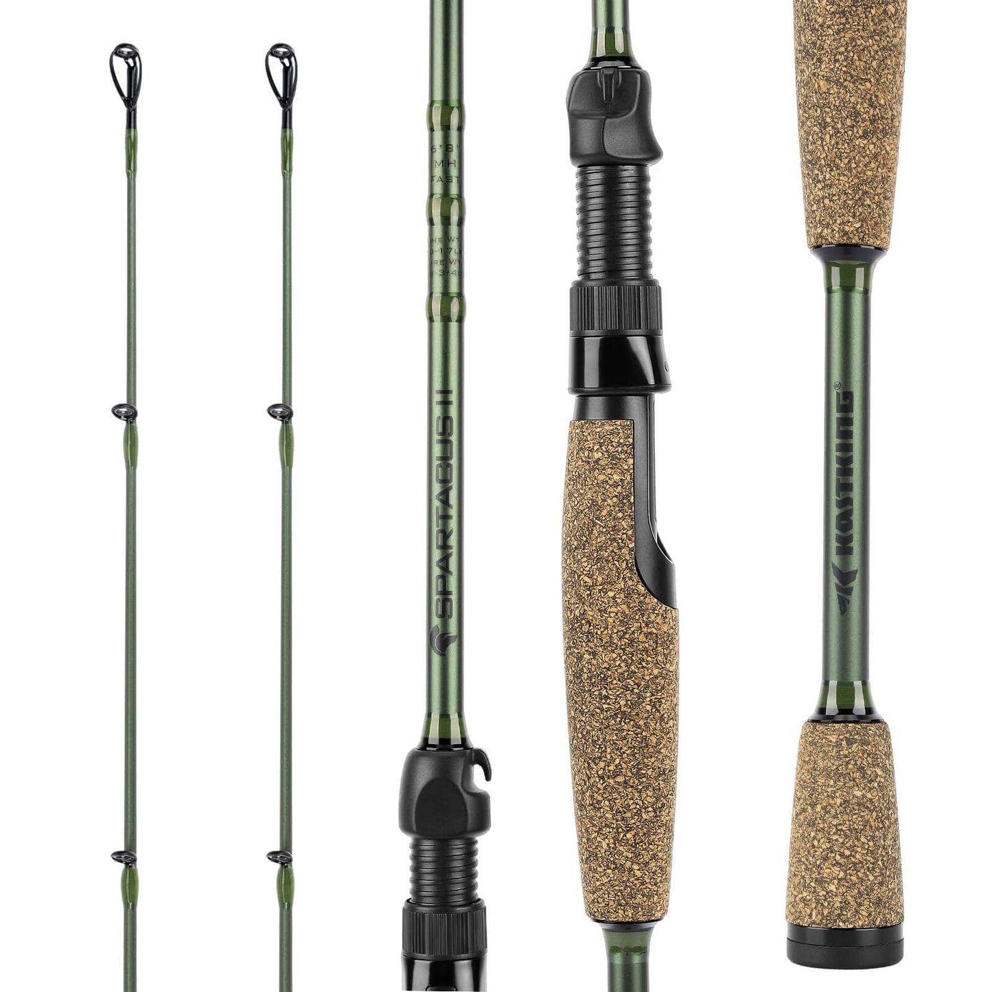 KastKing Spartacus II Twin Tip Spinning Rods