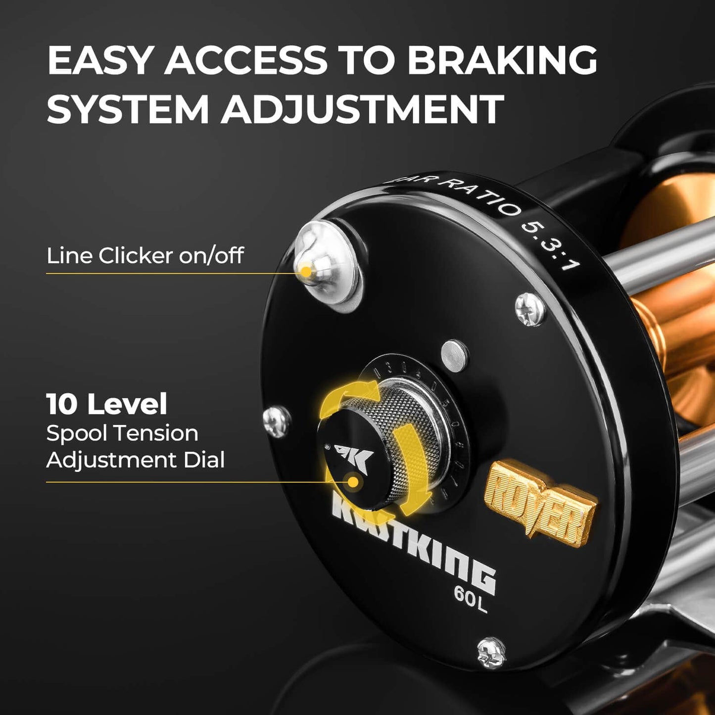KastKing Rover Round Baitcasting Reel