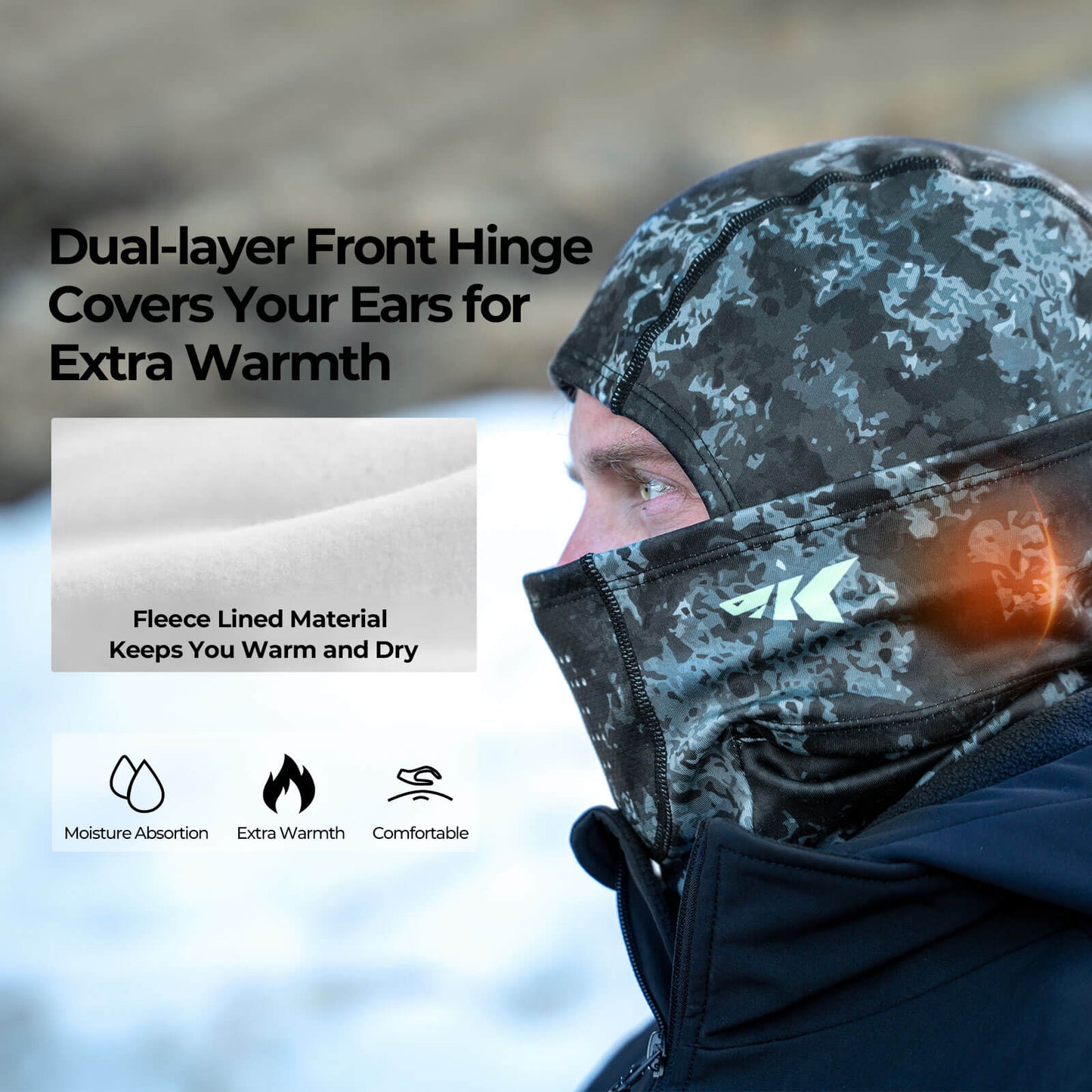 KastKing Winter Mountain Mist Balaclava