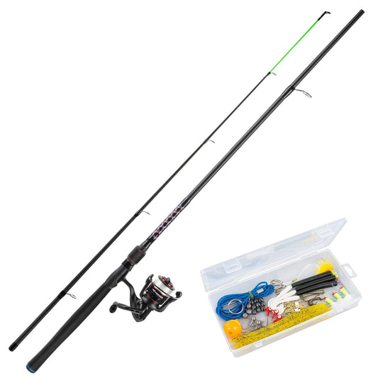 KastKing Brutus Spinning Fishing Rod and Reel Combo with Tackle Kit