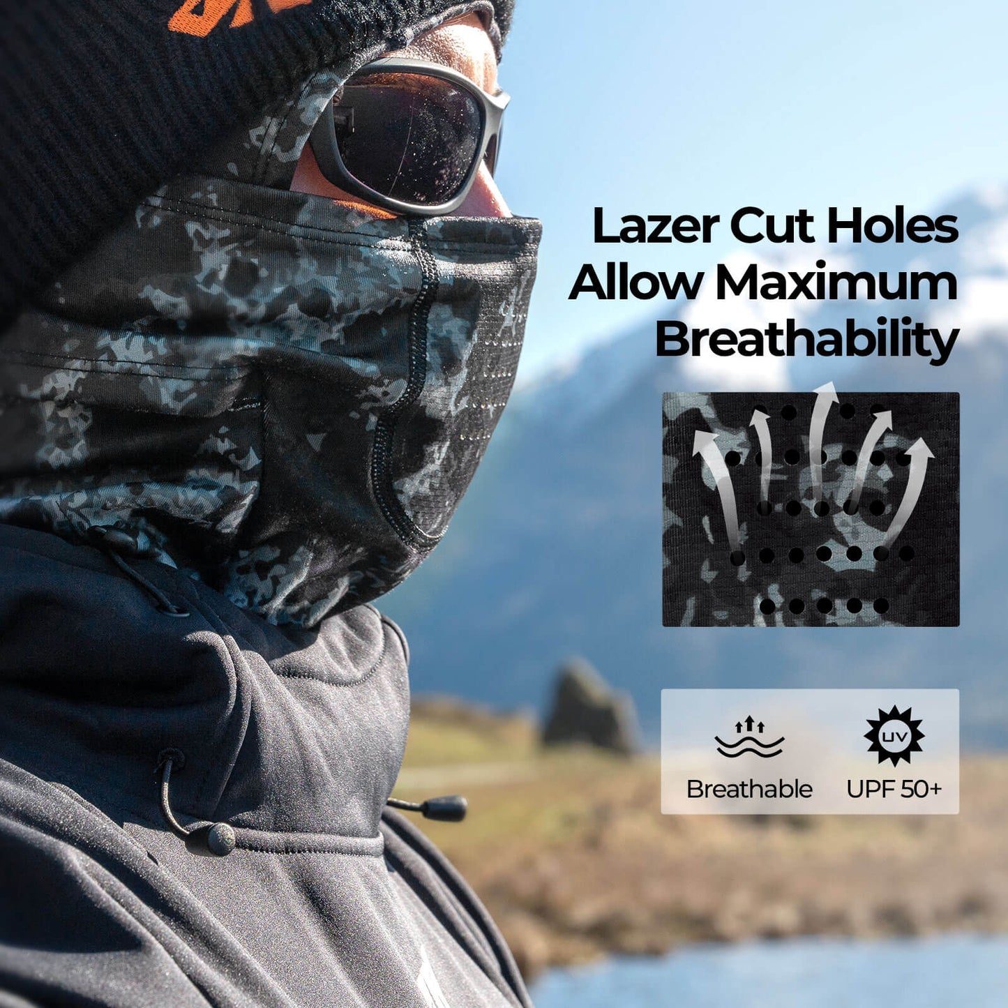 KastKing Winter Mountain Mist Balaclava