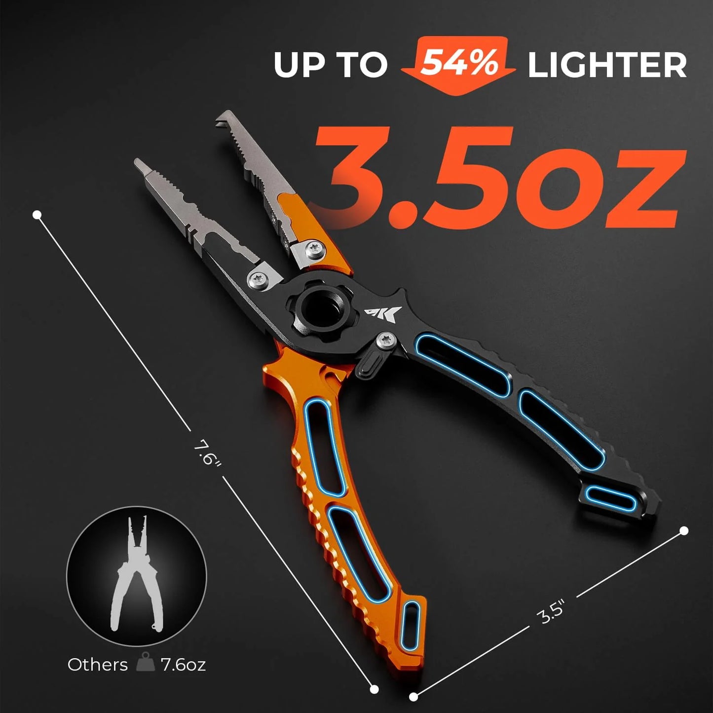 KastKing Ti-Forge Titanium Dual-Tip Jaw Pliers