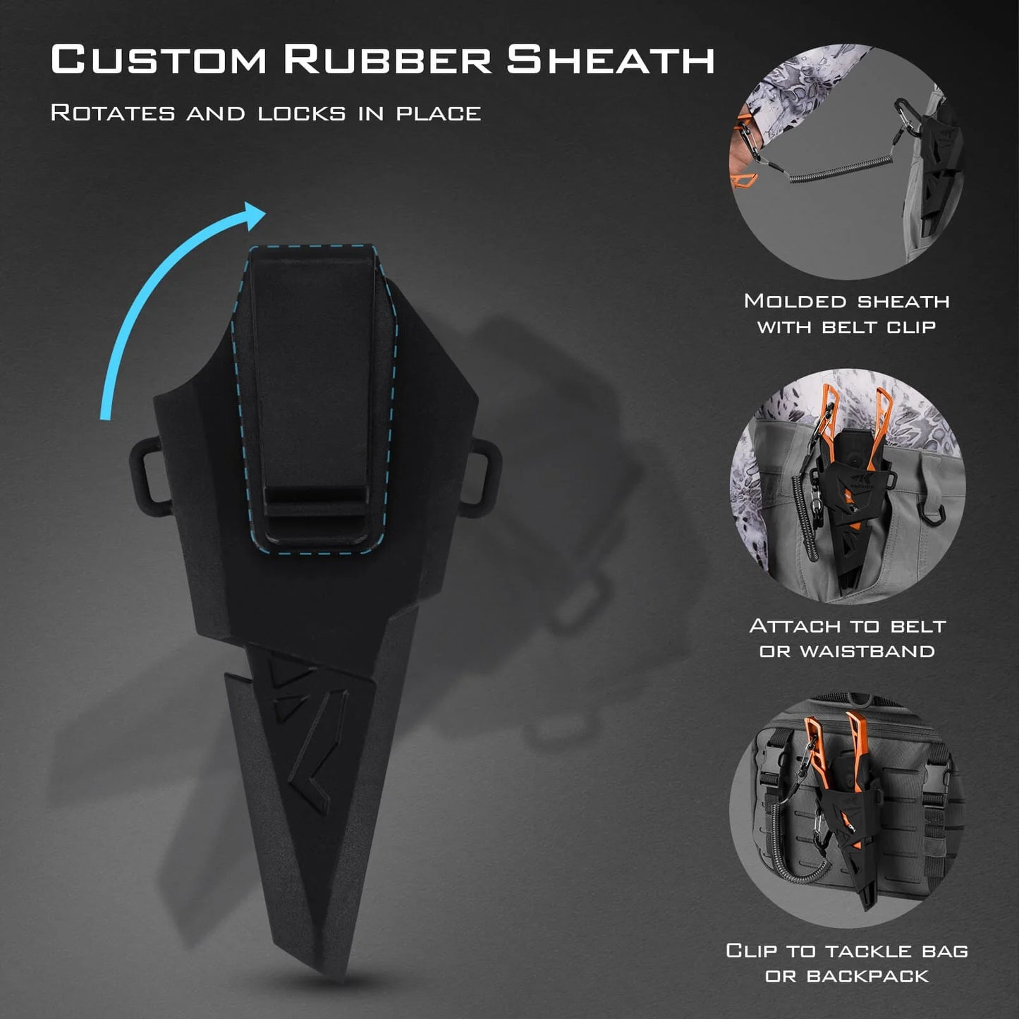 KastKing Gila 7.5-inch Fishing Pliers with Scissor Line Cutters