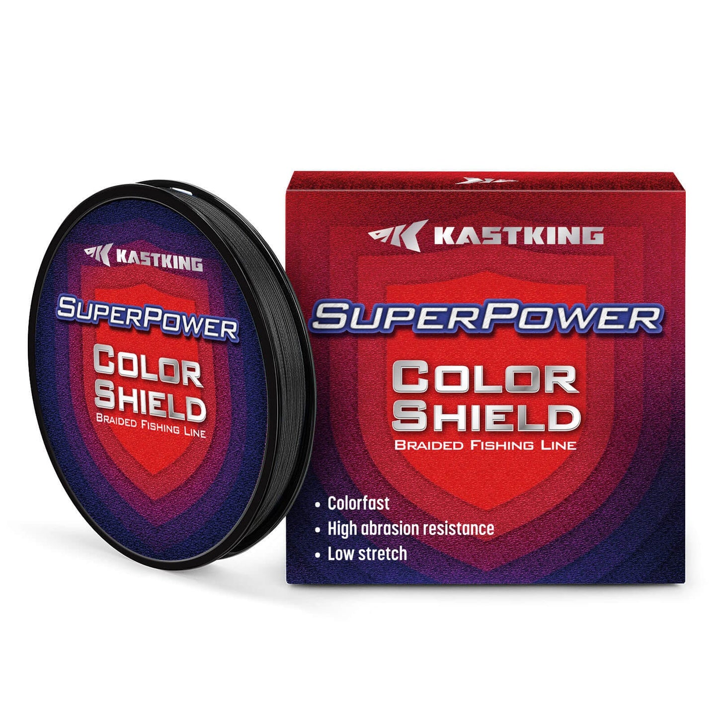 KastKing SuperPower ColorShield Braided Fishing line - 300YDS