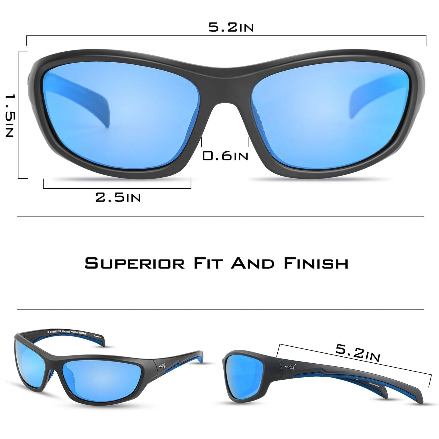 KastKing Hiwassee Polarized Sport Sunglasses for Men and Women