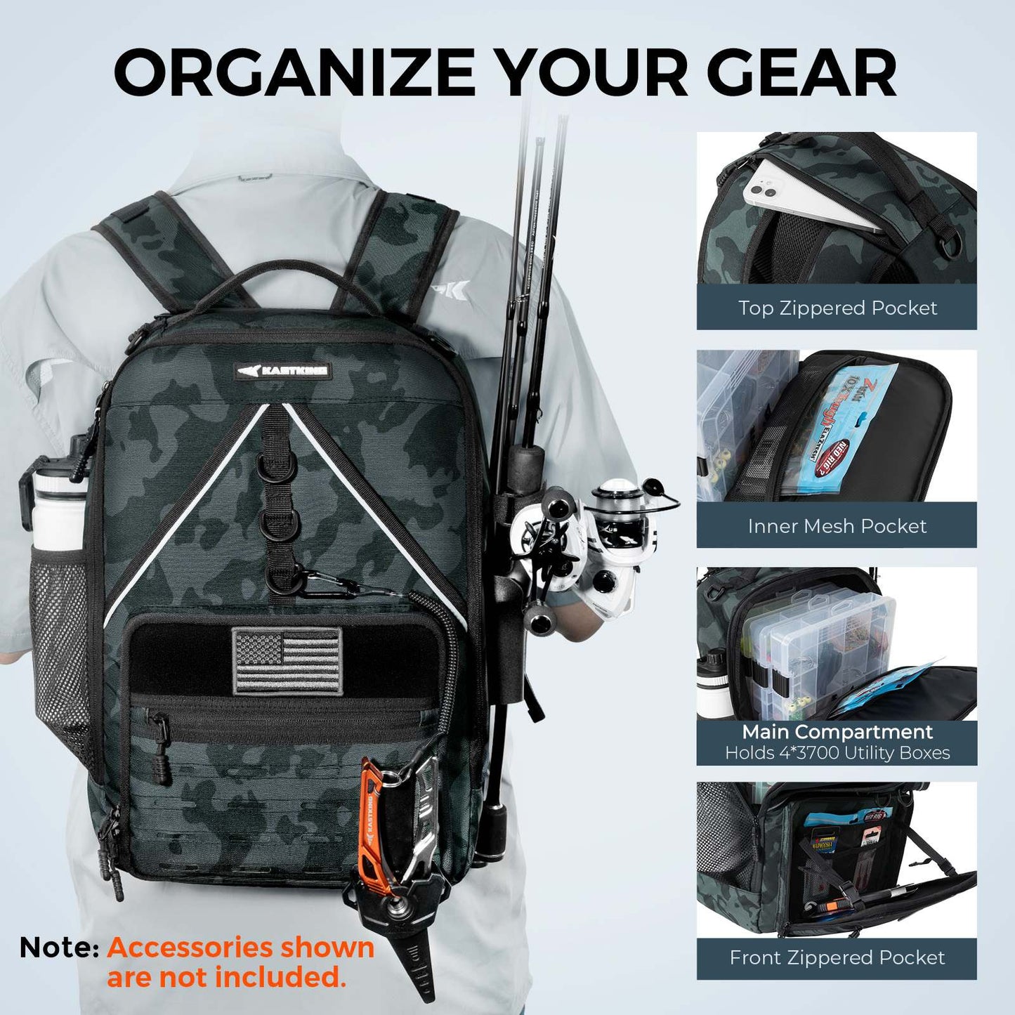 KastKing KarryAll KastMate Fishing Tackle Backpack