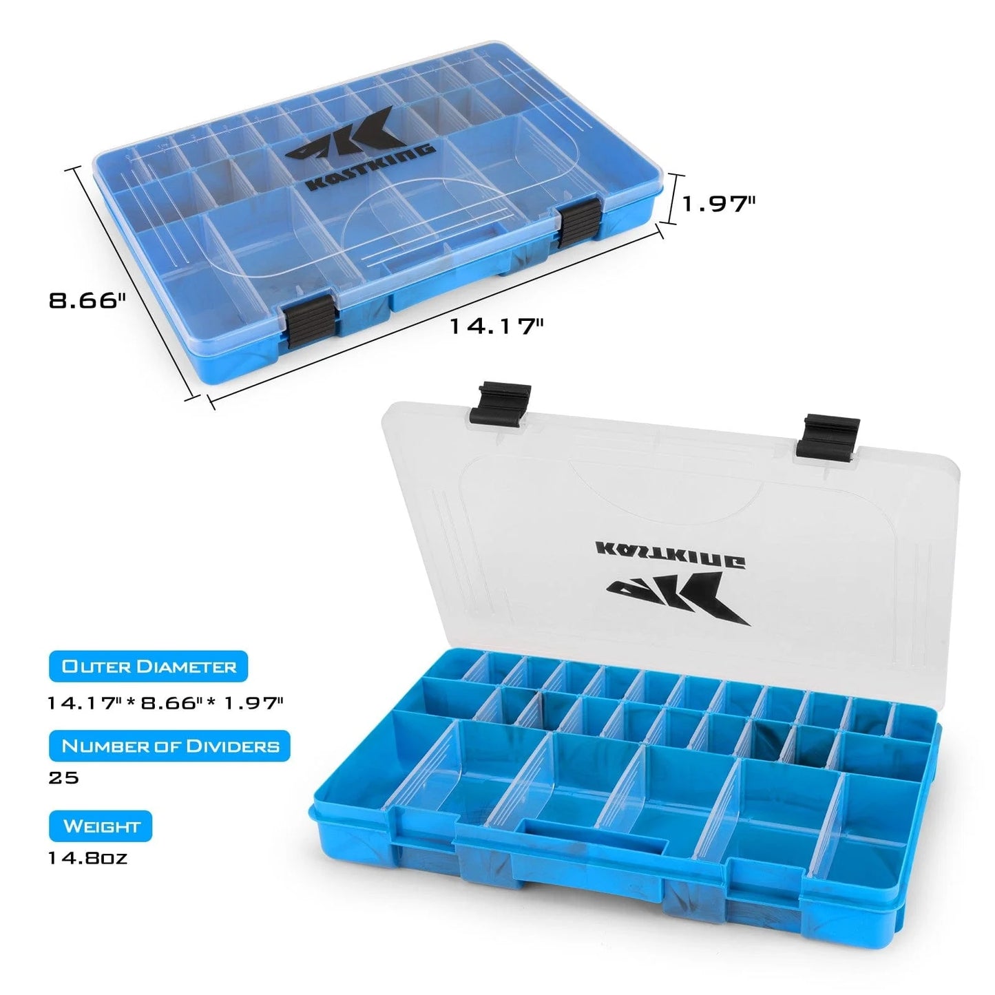 KastKing Bait Vault Camouflage Tackle Boxes and Bait Kapsule Fishing Lure Cover Combo