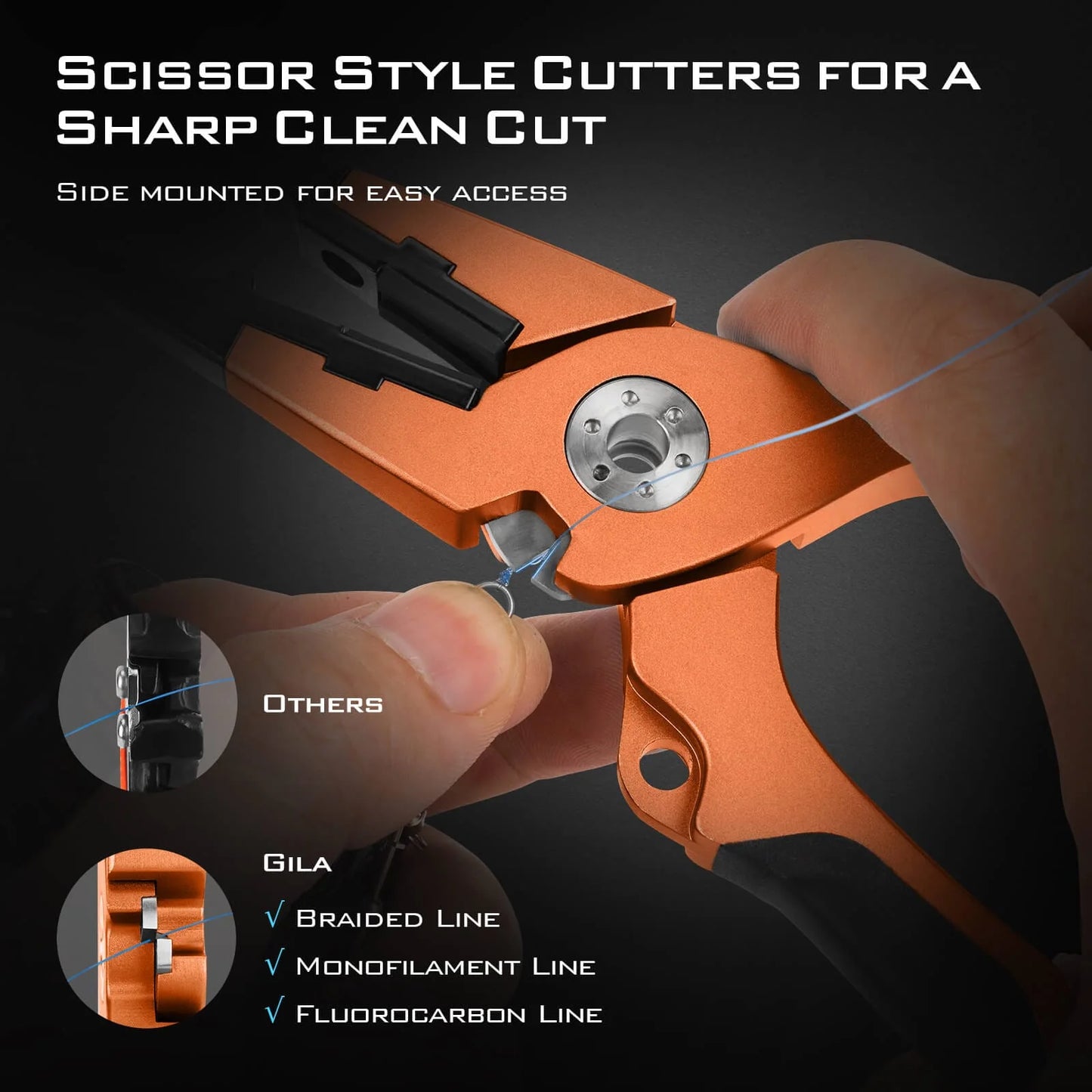 KastKing Gila 7.5-inch Fishing Pliers with Scissor Line Cutters