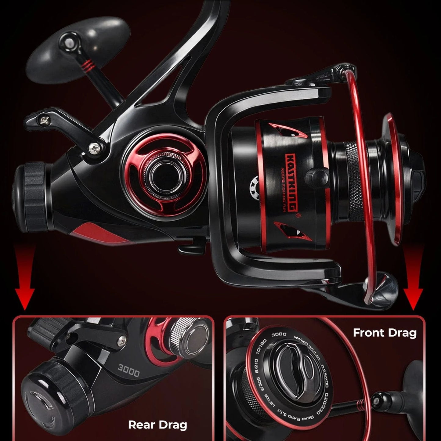 KastKing Sharky Baitfeeder III Spinning Reel