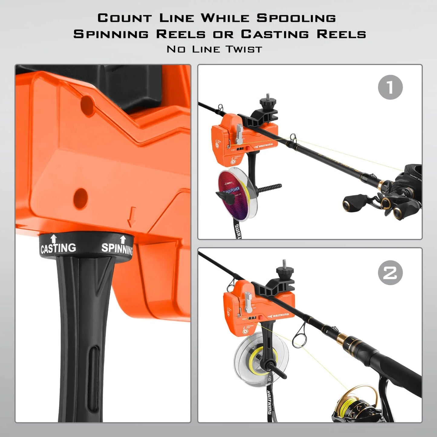 KastKing Kalibrate Line Spooler and 5" Braid Scissors