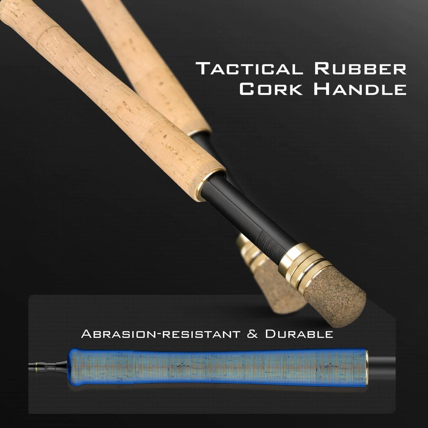 KastKing Valiant Eagle Passage Travel Fishing Rods and Bait Kapsule Fishing Lure Cover Combo