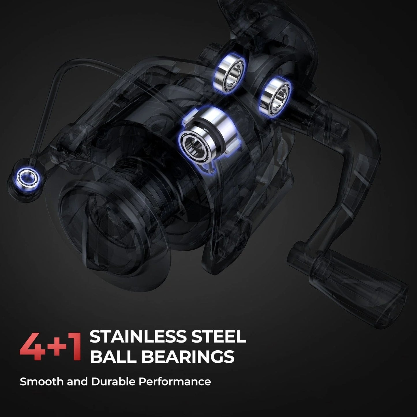 KastKing Brutus Spinning Fishing Rod and Reel Combo with Tackle Kit