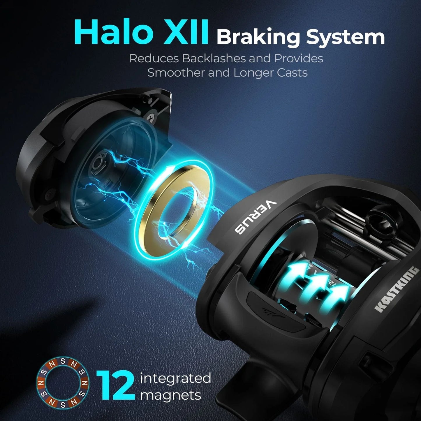 KastKing Verus Baitcaster Rod and Reel Combo