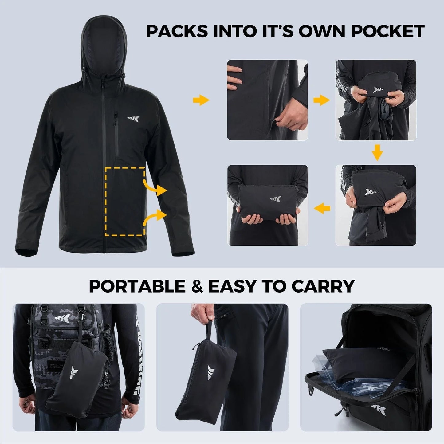 KastKing HydroArmor Lightweight Rain Jacket