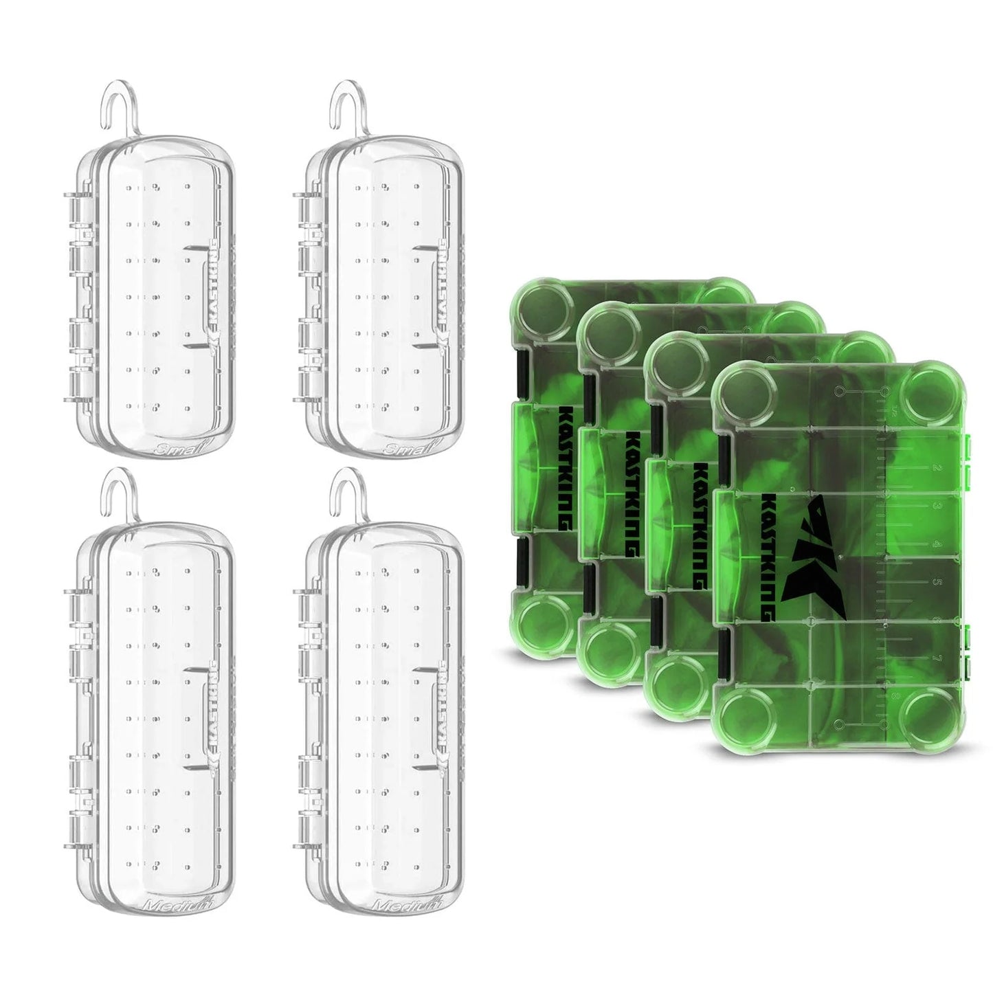 KastKing Bait Vault Camouflage Tackle Boxes and Bait Kapsule Fishing Lure Cover Combo