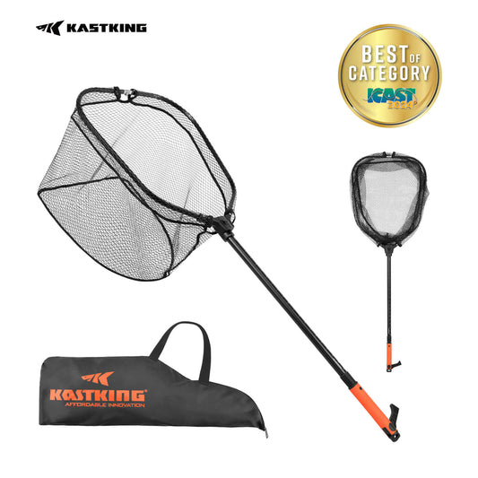 KastKing Brutus Foldable Extendable Fishing Net With Boat Hook