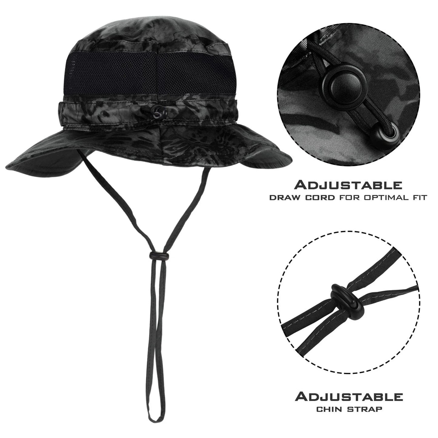 KastKing Huzzah Polarized Sport Sunglasses and Sol Armis UPF 50 Boonie Hat Combo