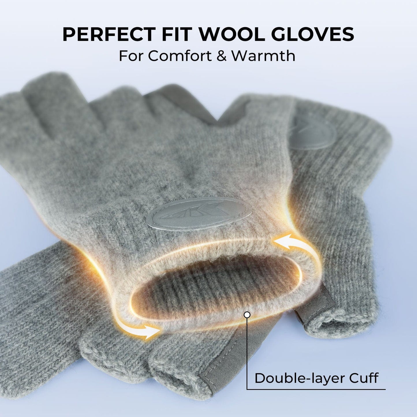 KastKing Bully Wooly Fingerless Wool Fishing Gloves