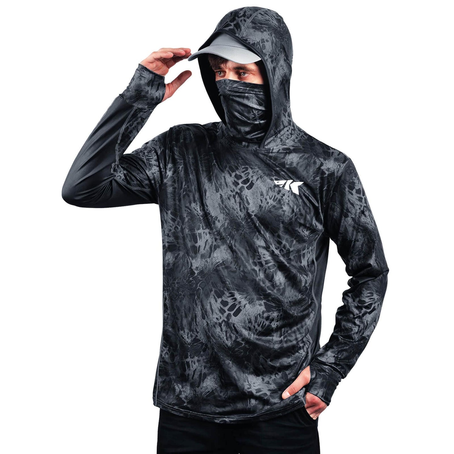 KastKing Men's Long Sleeve Fishing Shirt (With Neck Gaiter)