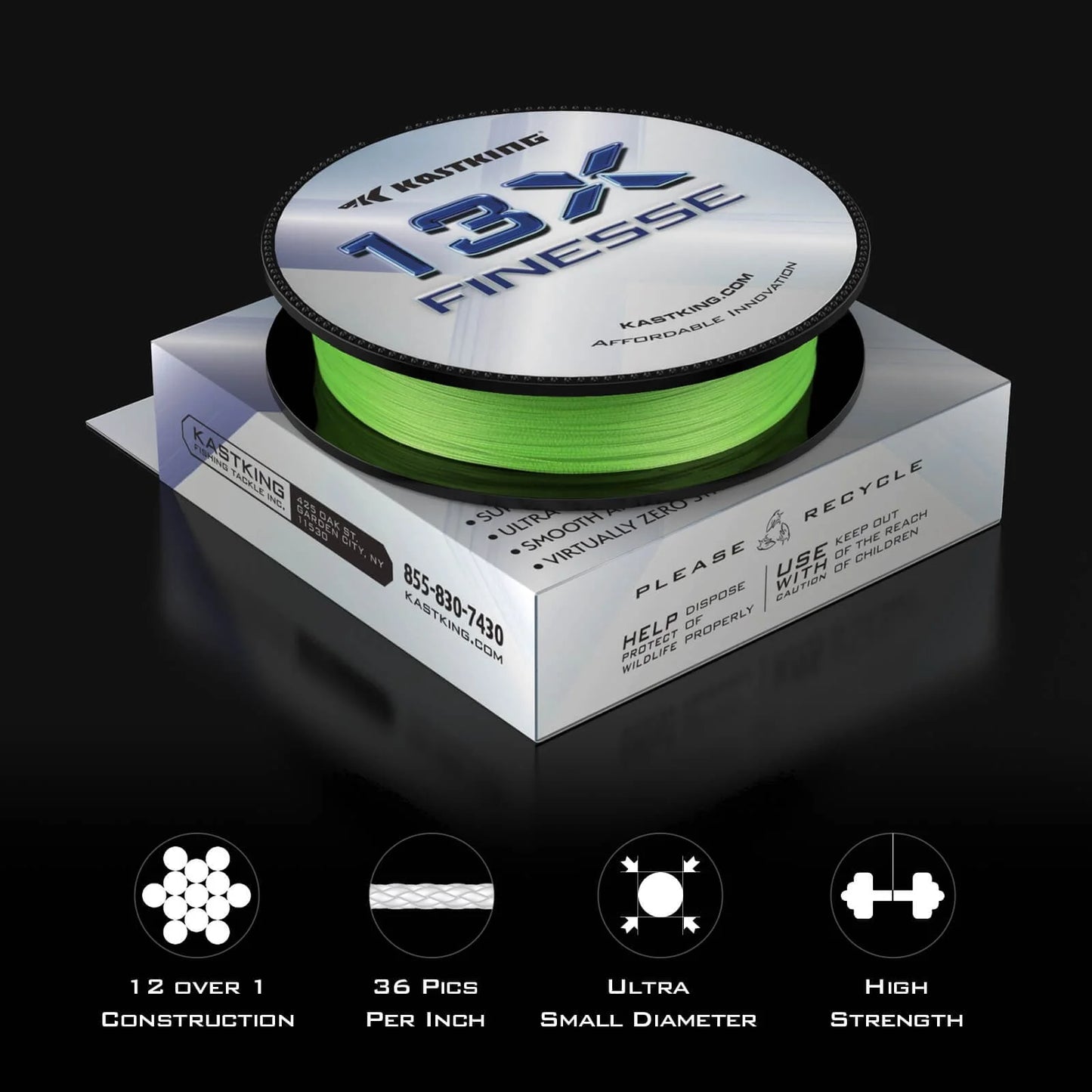 KastKing 13X Finesse Braided Fishing Line