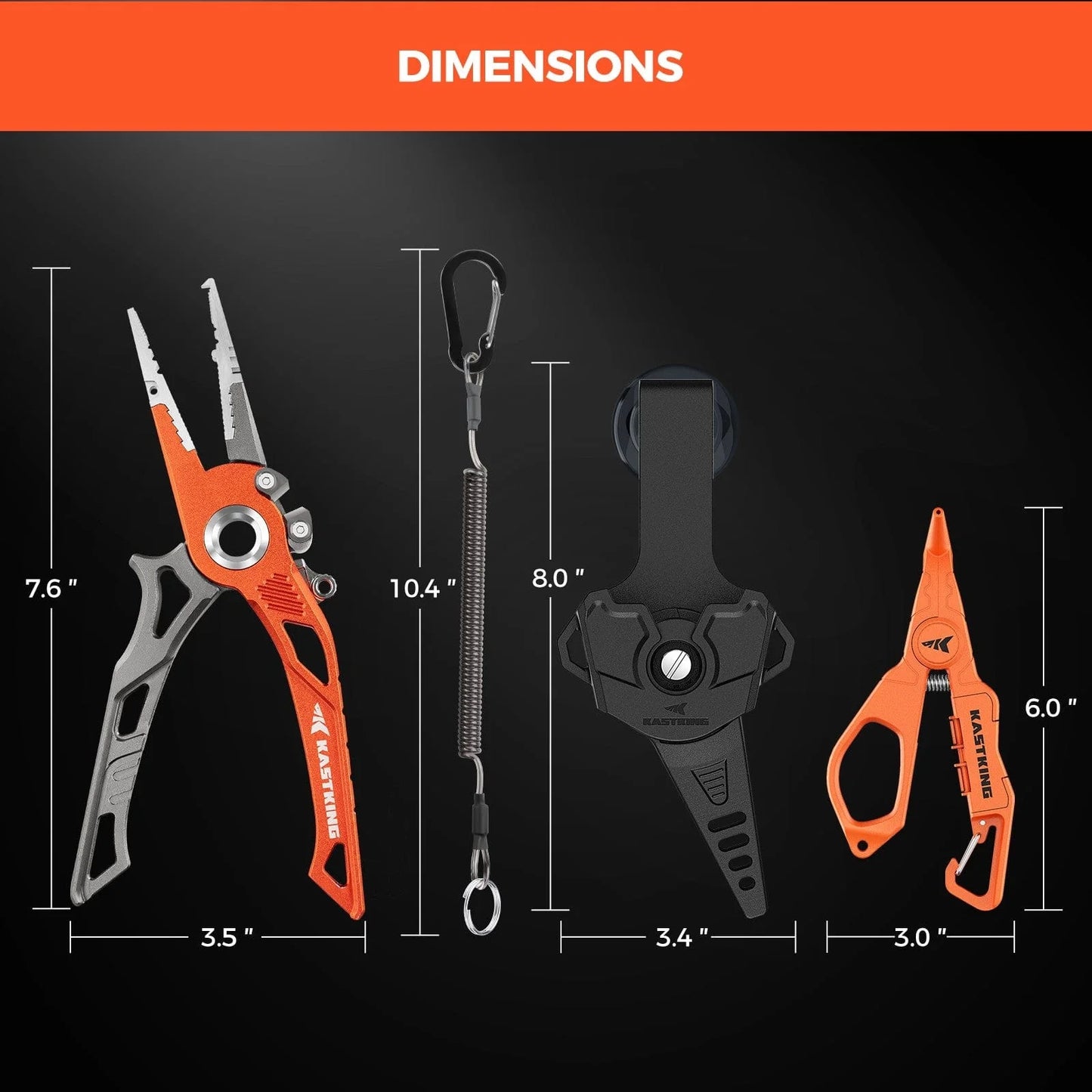 KastKing AlumaStream Aluminum Fishing Pliers or Combo