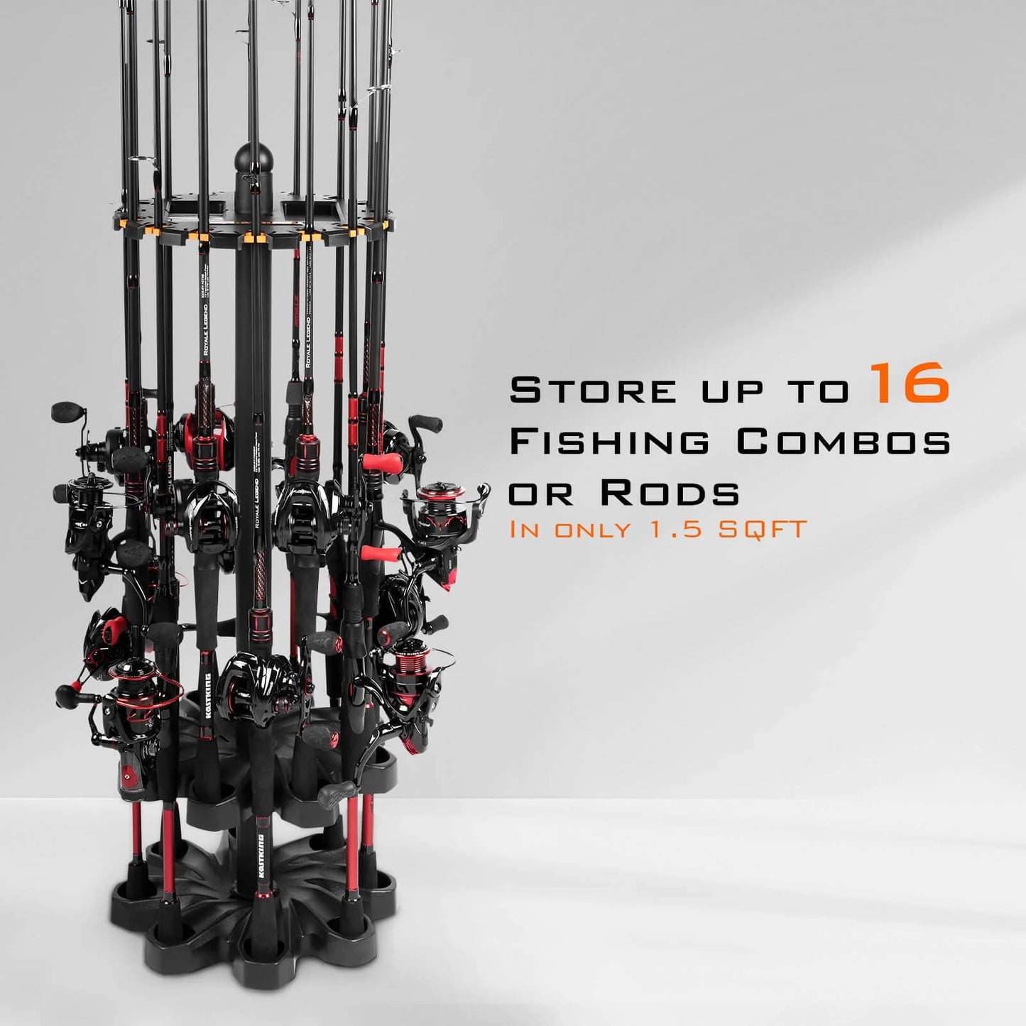 KastKing V16 Revolution Floor Rod Rack - Upgrade Version