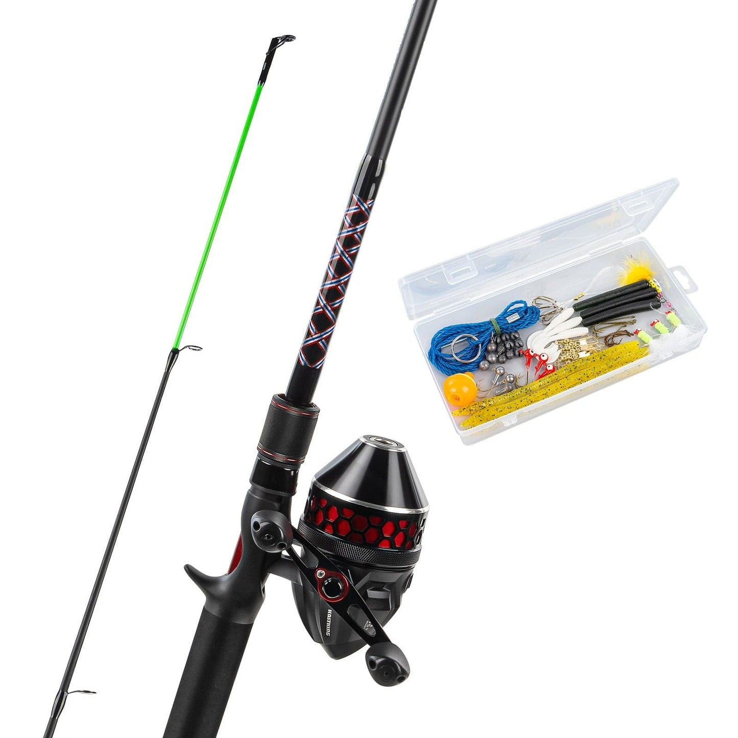KastKing Brutus SpinCast Rod and Reel Combo with Tackle Kit