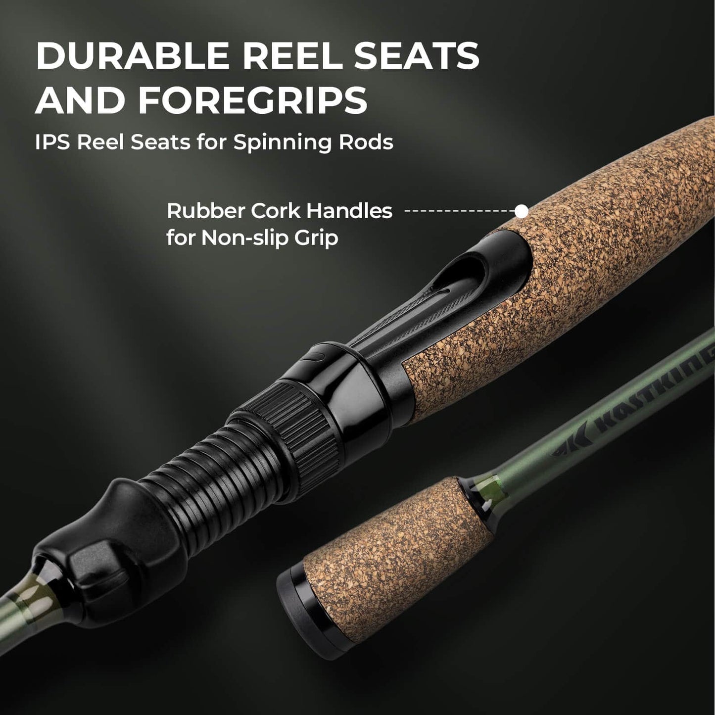 KastKing Spartacus II Twin-Tip Spinning Fishing Rod and Reel Combo