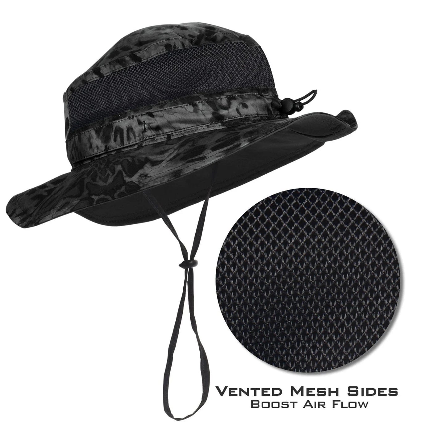 KastKing Huzzah Polarized Sport Sunglasses and Sol Armis UPF 50 Boonie Hat Combo