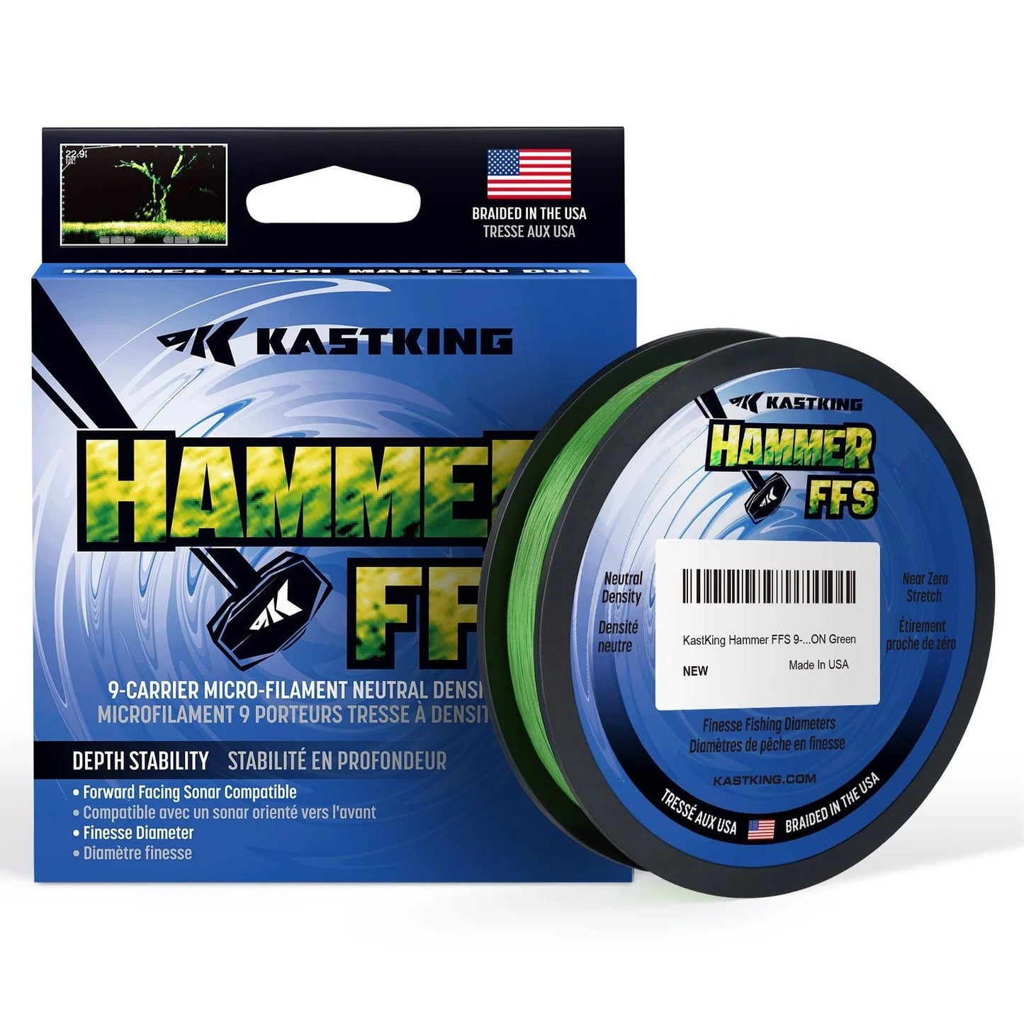 KastKing Hammer FFS Finesse Neutral Density Braided Fishing Line