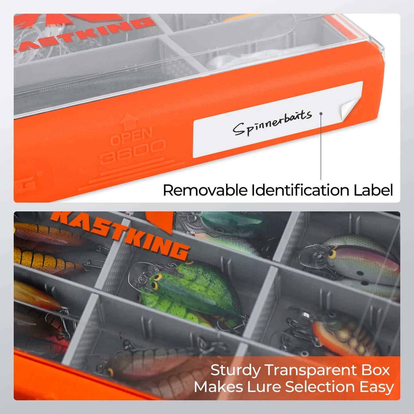 KastKing HyperSeal Waterproof Tackle Box and Bait Kapsule Fishing Lure Cover Combo